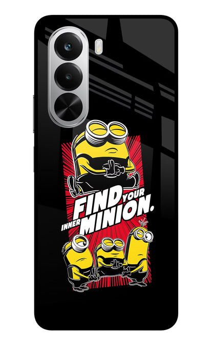 Find your inner Minion Realme P4x 5G Glass Case Back Cover by Casekaro