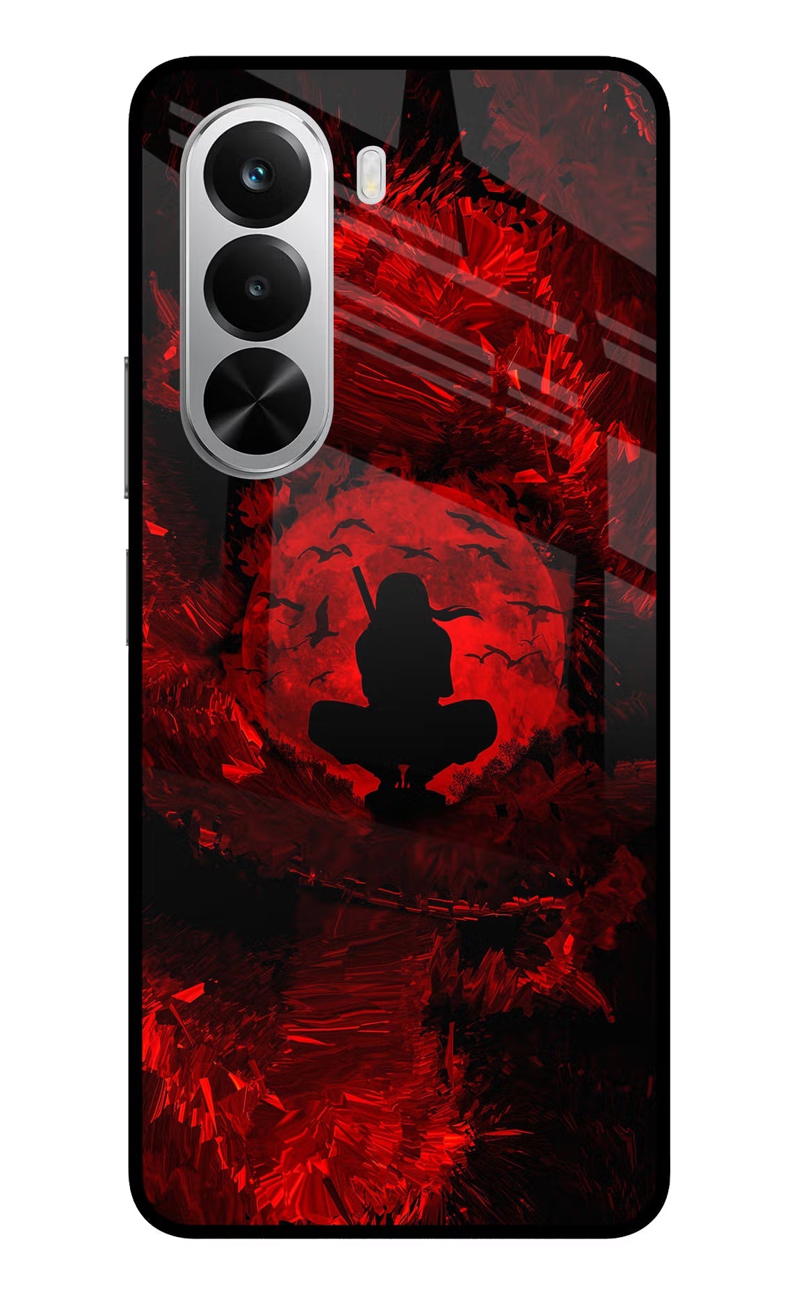 Itachi Uchiha Realme P4x 5G Glass Case Back Cover by Casekaro