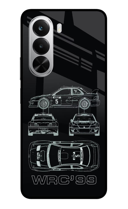 WRC'99 Realme P4x 5G Glass Case Back Cover by Casekaro