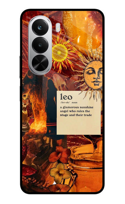 Leo Zodiac Realme P4x 5G Glass Case Back Cover by Casekaro