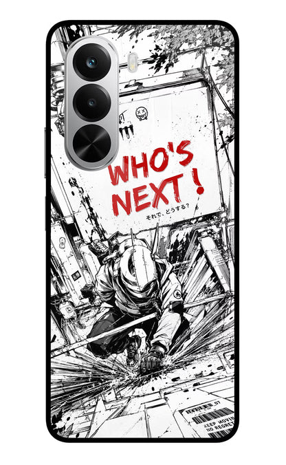 Who's Next Realme P4x 5G Glass Case Back Cover by Casekaro