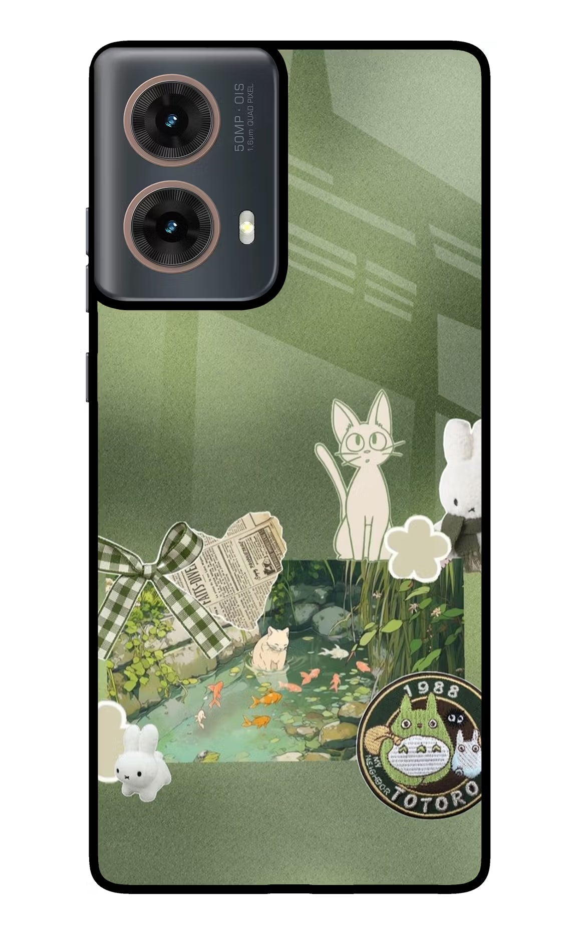 Aesthetic anime Motorola G85 Metal Case Back Cover by Casekaro