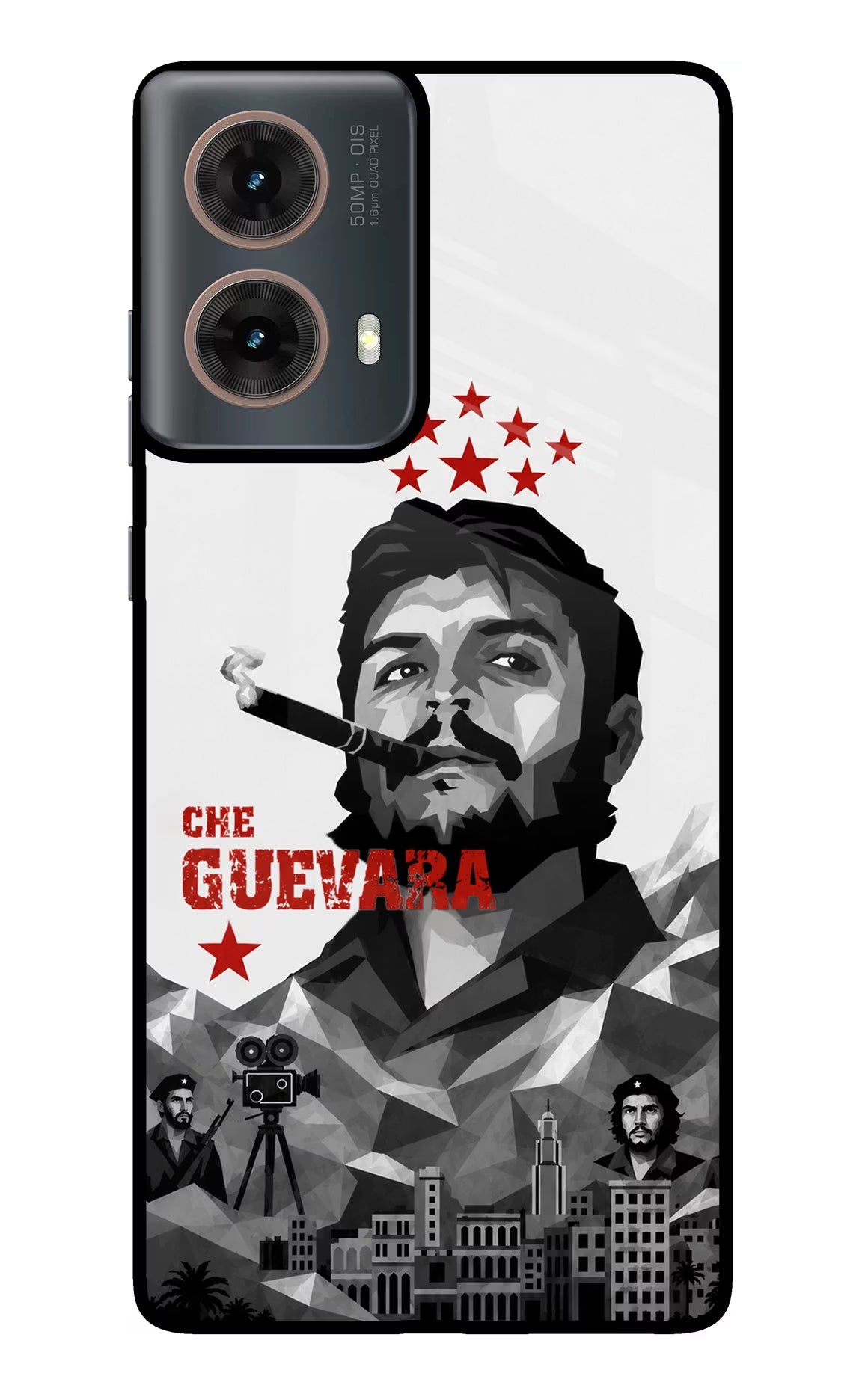 Che Guevara Iconic Motorola G85 Metal Case Back Cover by Casekaro