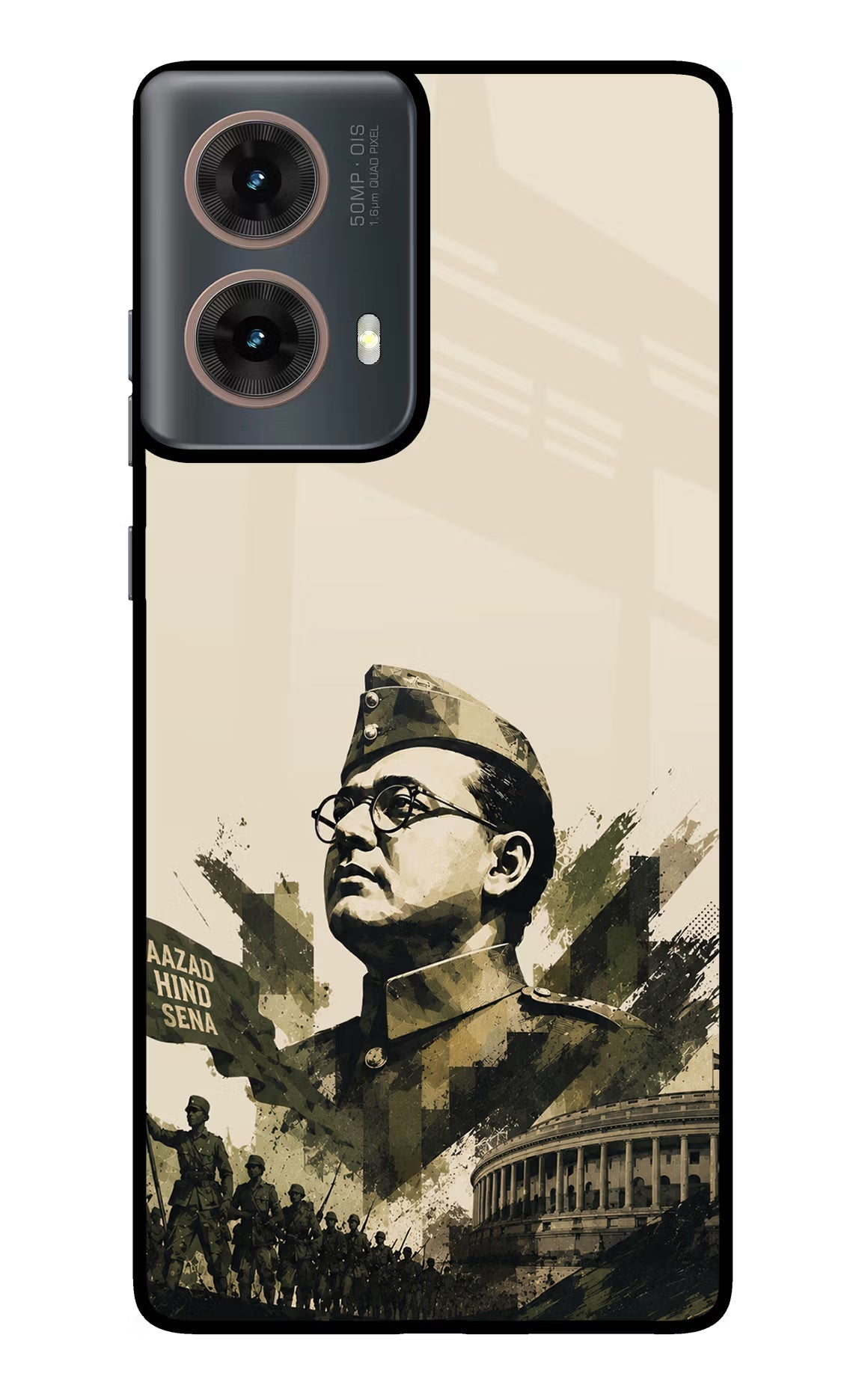 Netaji Rising Motorola G85 Metal Case Back Cover by Casekaro
