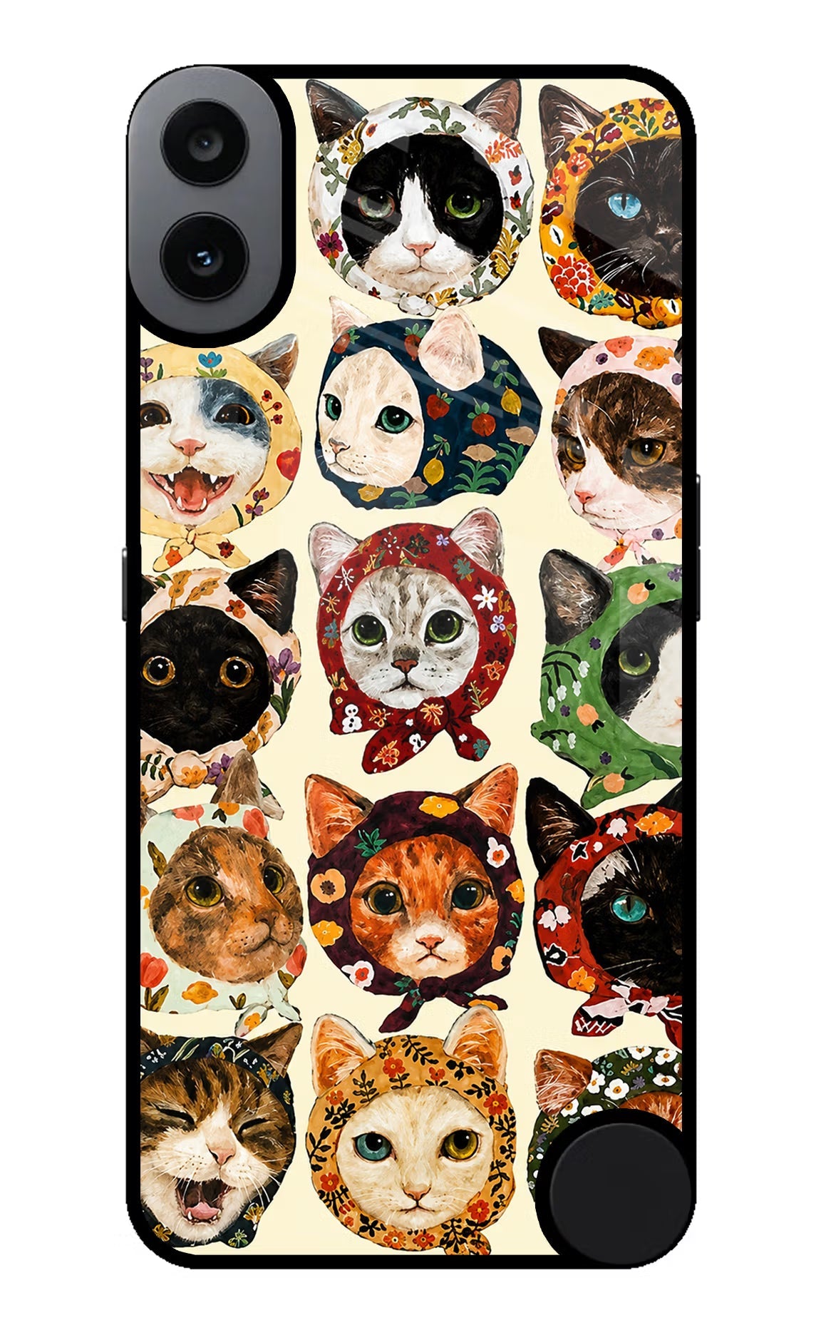 Cool Cat CMF by Nothing Phone 1 Metal Case Back Cover by Casekaro