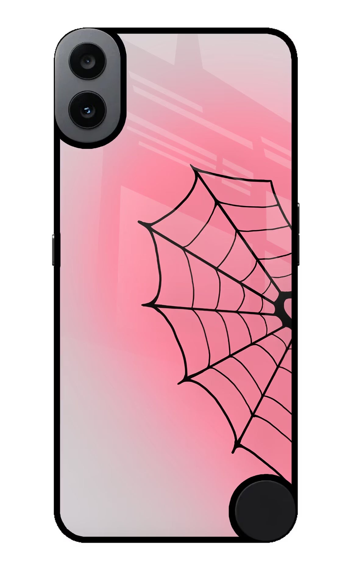 Pink Web CMF by Nothing Phone 1 Metal Case Back Cover by Casekaro