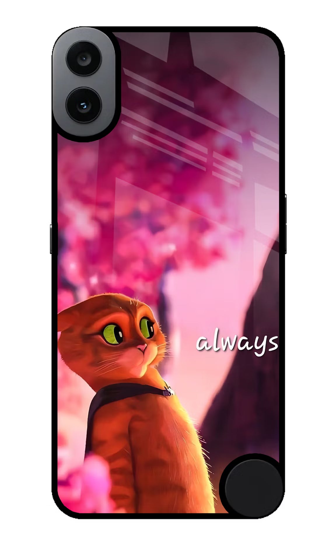 Always Cat CMF by Nothing Phone 1 Metal Case Back Cover by Casekaro