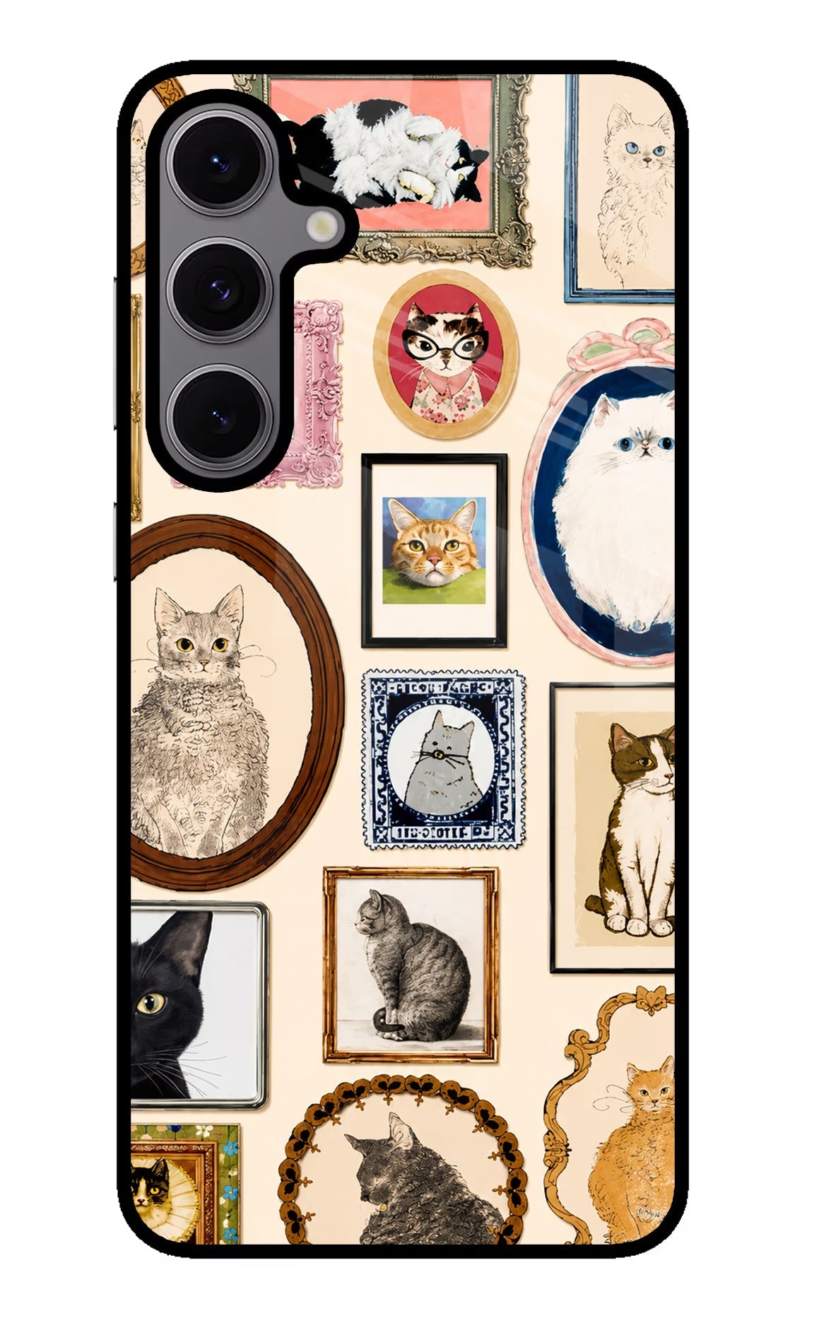 Mirror Cats Samsung S24 FE 5G Metal Case Back Cover by Casekaro