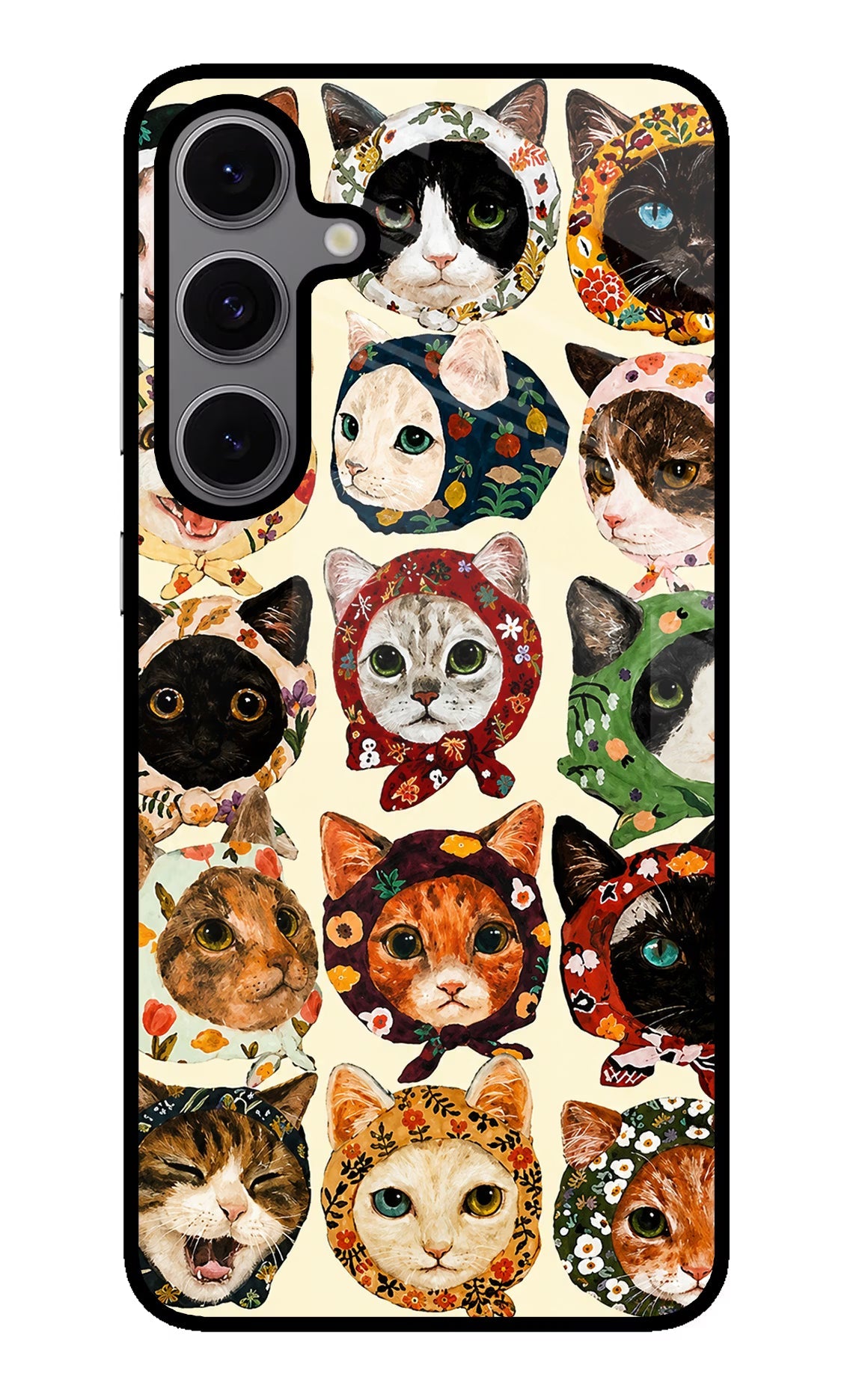 Cool Cat Samsung S24 FE 5G Metal Case Back Cover by Casekaro