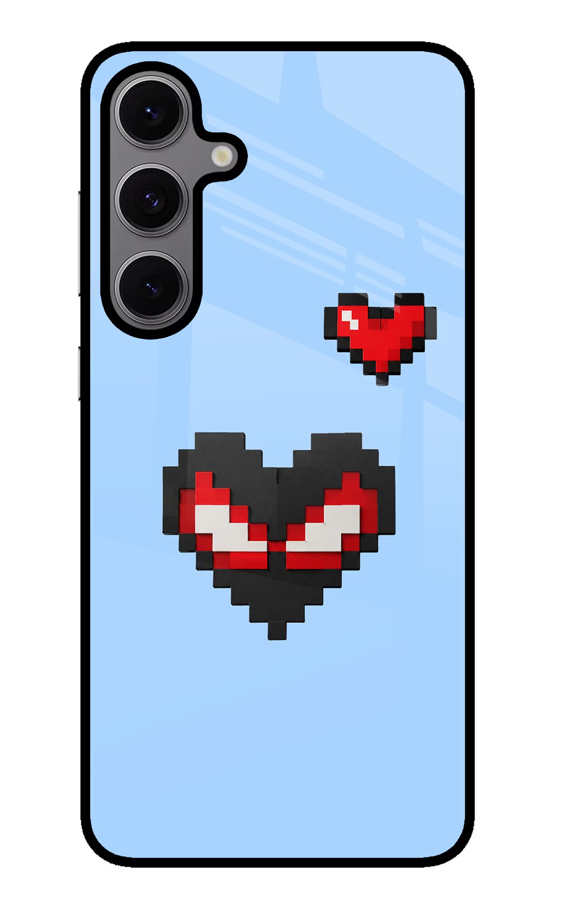Peter Heart Samsung S24 FE 5G Metal Case Back Cover by Casekaro
