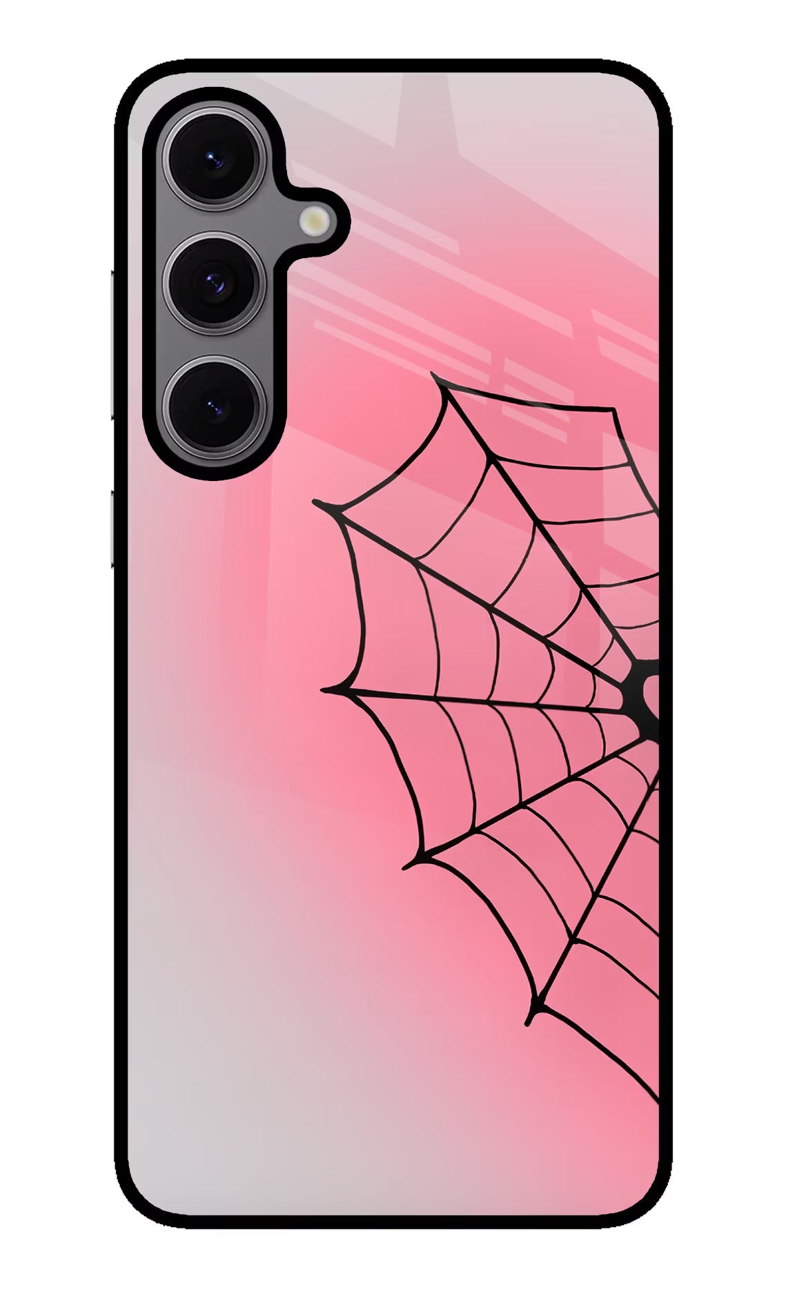 Pink Web Samsung S24 FE 5G Metal Case Back Cover by Casekaro