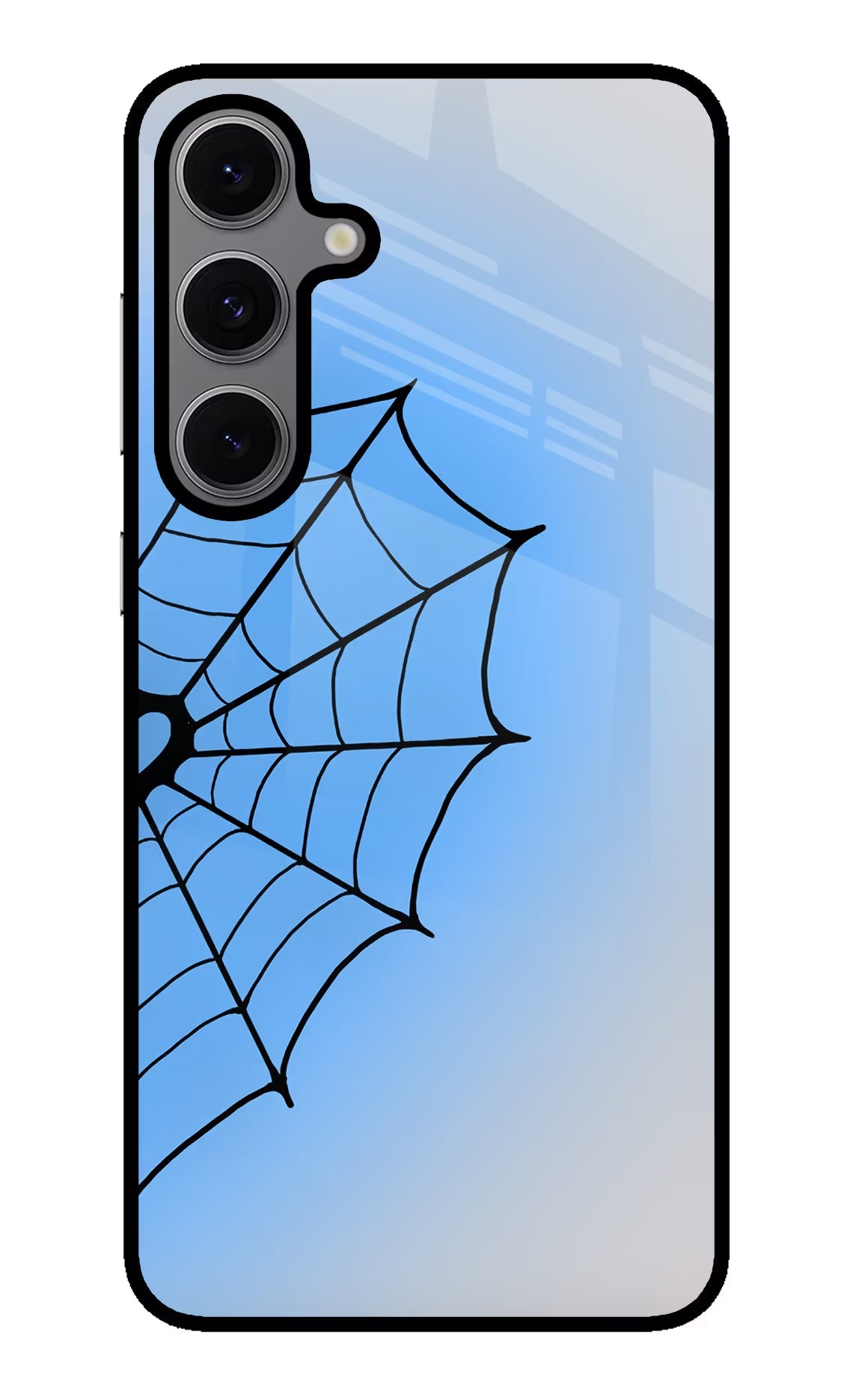 Blue Web Samsung S24 FE 5G Metal Case Back Cover by Casekaro