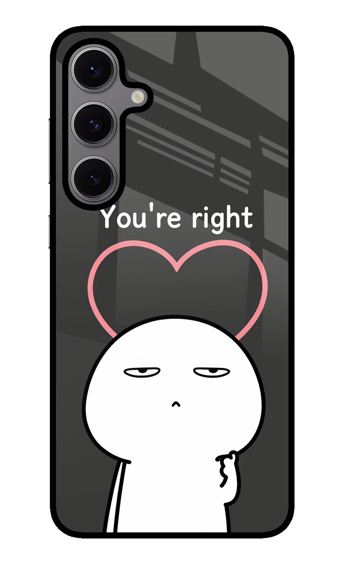 You're Right Samsung S24 FE 5G Metal Case Back Cover by Casekaro