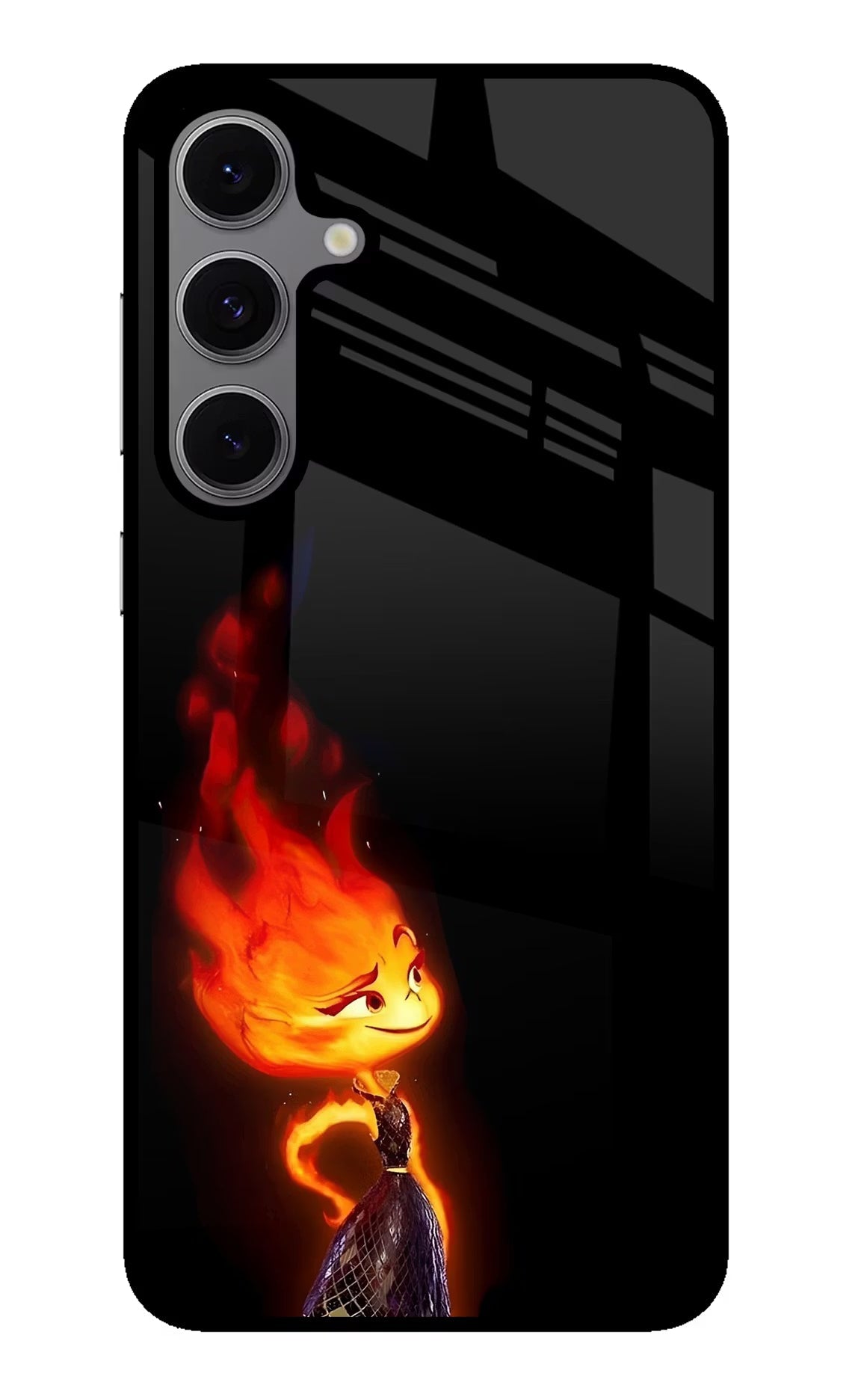 Ember Flame Samsung S24 FE 5G Metal Case Back Cover by Casekaro