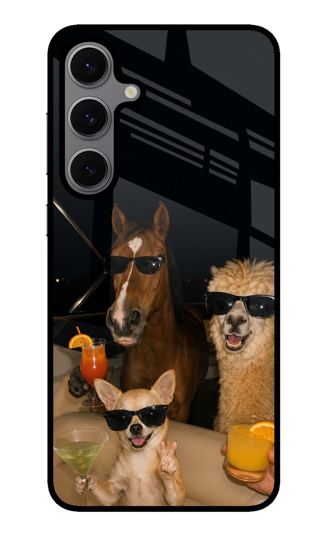 Party Squad Samsung S24 FE 5G Metal Case Back Cover by Casekaro