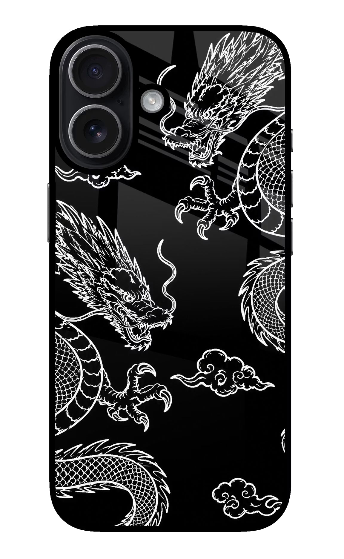 Twin Dragons iPhone 17 Metal Case Back Cover by Casekaro