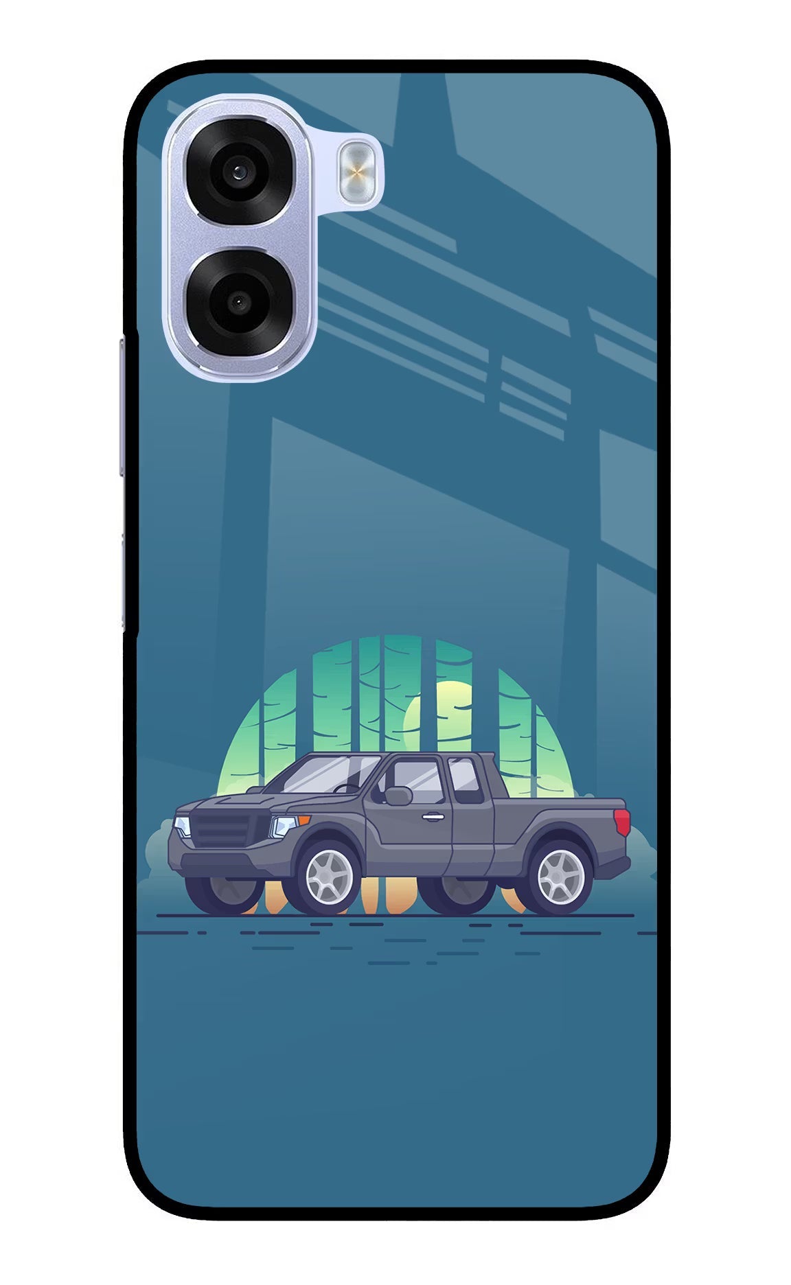 Retro Garage Vibe OPPO K14x 5G Metal Case Back Cover by Casekaro