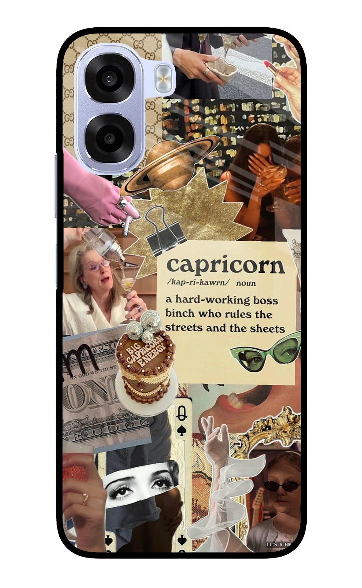 Capricorn Zodiac OPPO K14x 5G Metal Case Back Cover by Casekaro