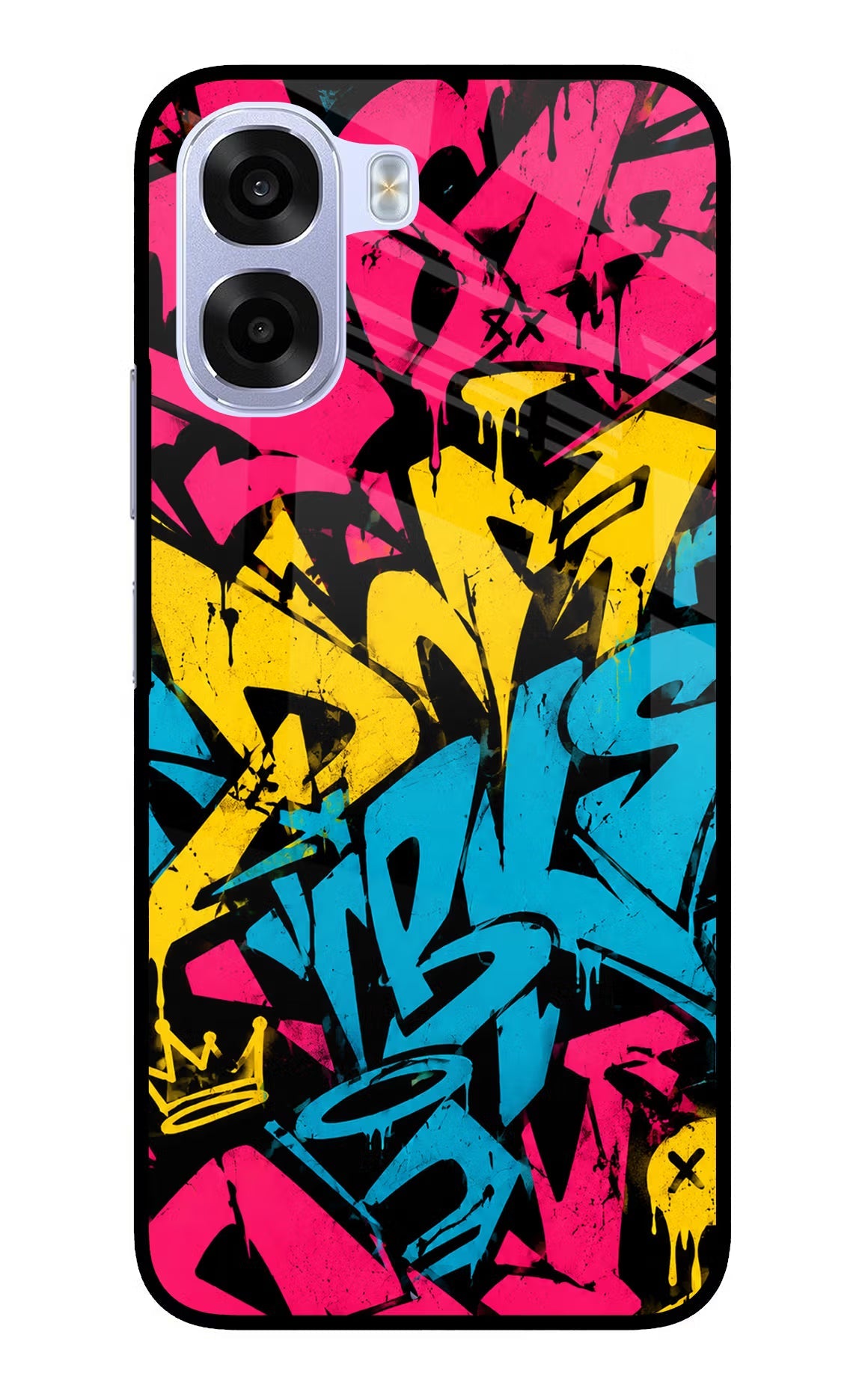 Graffiti Vibe OPPO K14x 5G Metal Case Back Cover by Casekaro