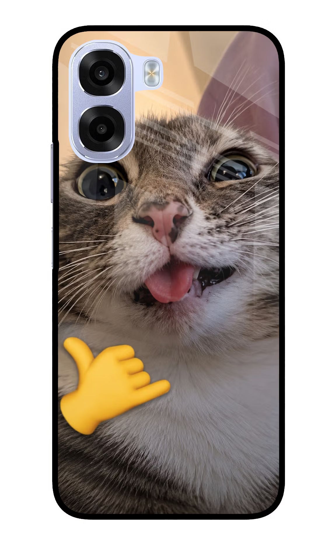 Silly Cat Call OPPO K14x 5G Metal Case Back Cover by Casekaro