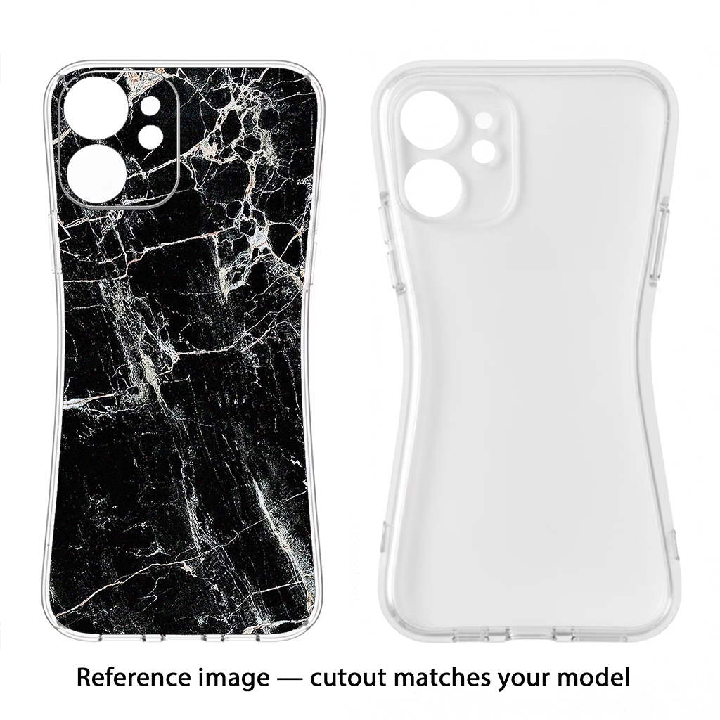 Black Marble Texture iPhone 5/5s Soft Case Back Cover by Casekaro