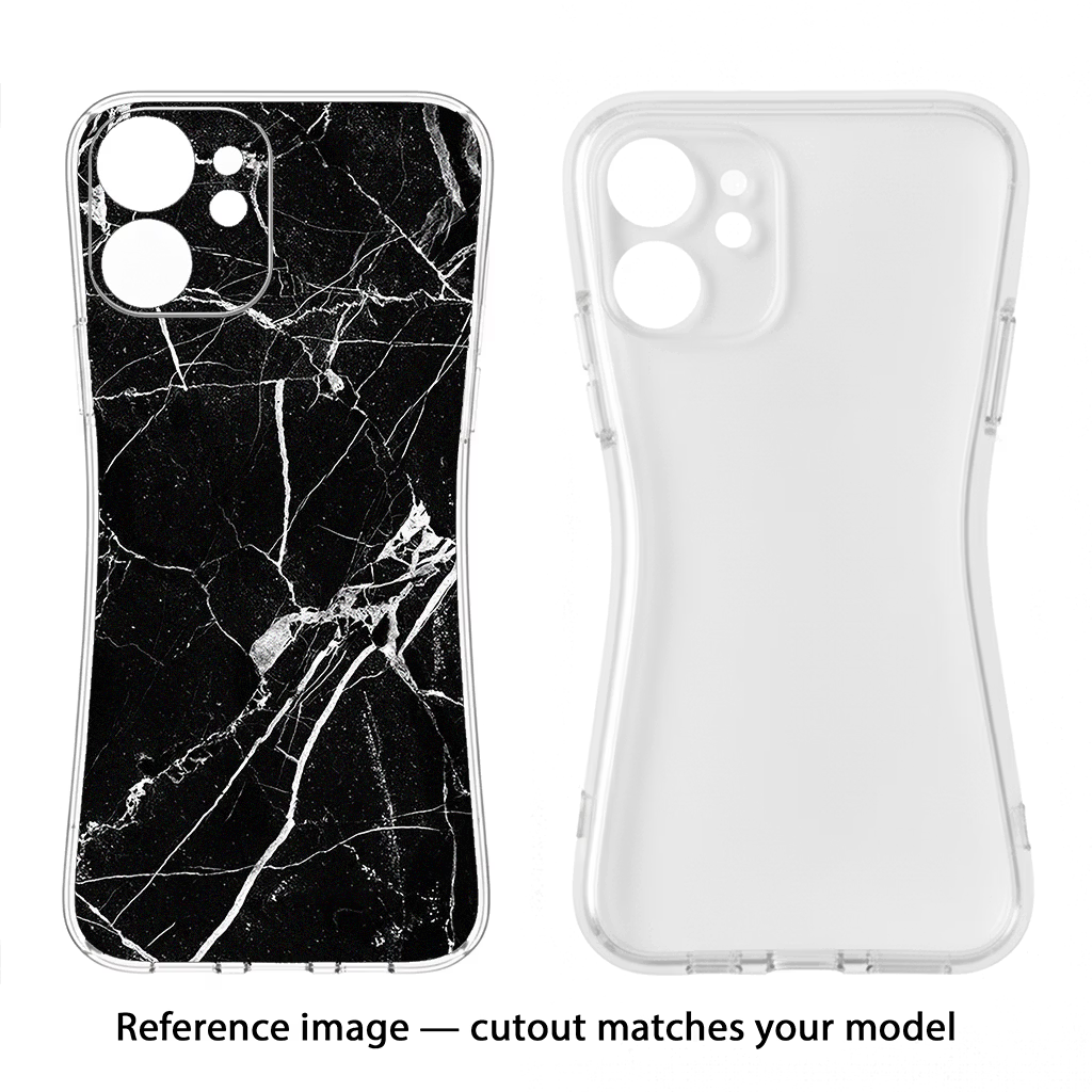 Black Marble Pattern Samsung S24 FE 5G Soft Case Back Cover by Casekaro