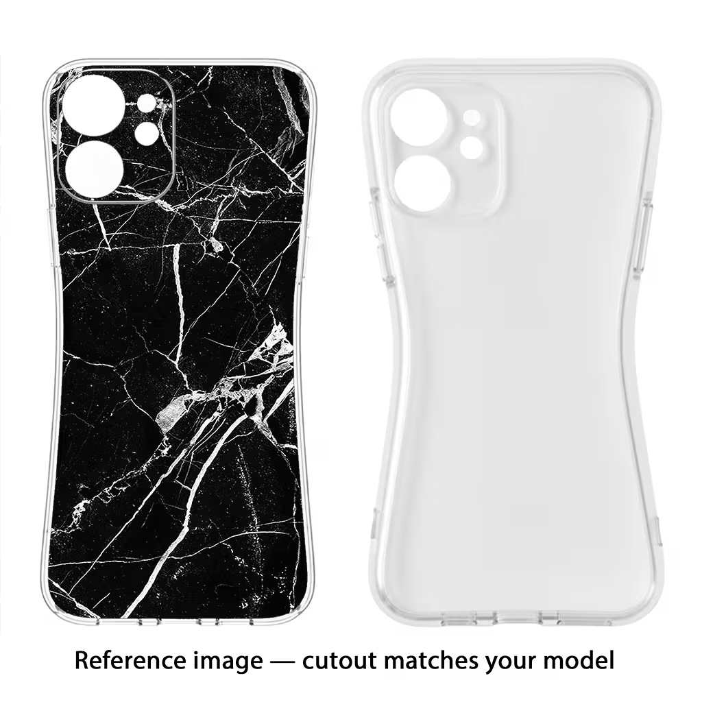 Black Marble Pattern Oppo F11 Pro Soft Case Back Cover by Casekaro