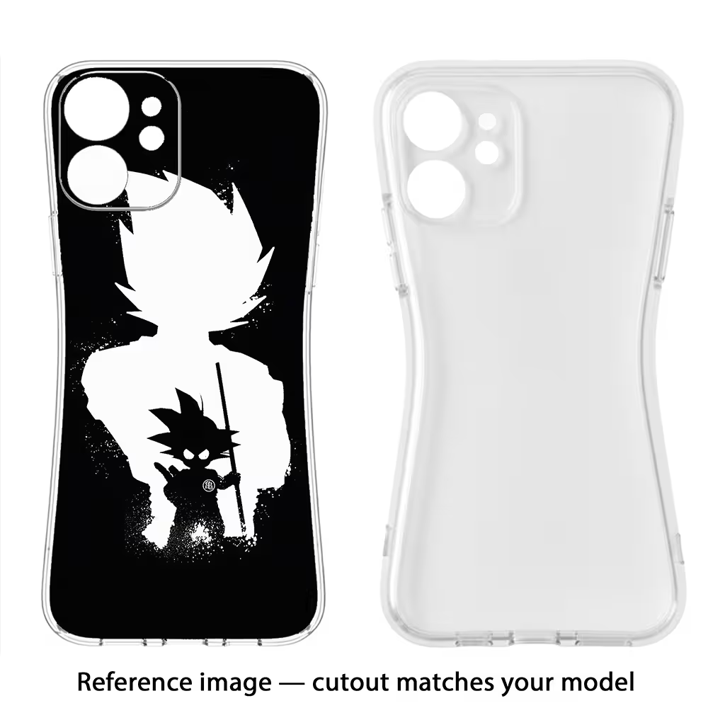 Goku Shadow iPhone X Soft Case Back Cover by Casekaro