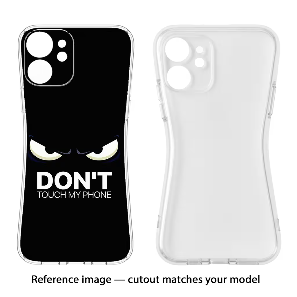 Don'T Touch My Phone iPhone 5/5s Soft Case Back Cover by Casekaro