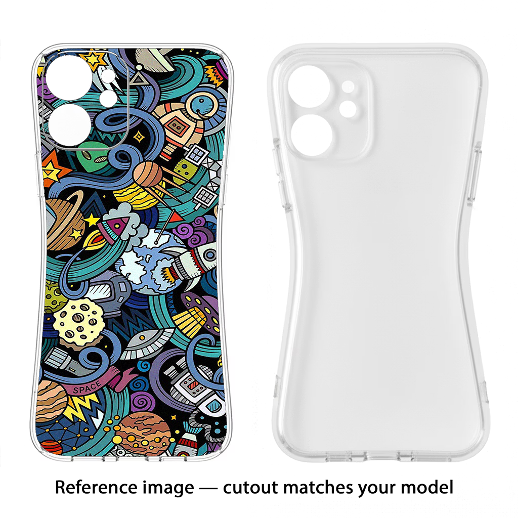 Space Abstract Samsung S24 FE 5G Soft Case Back Cover by Casekaro