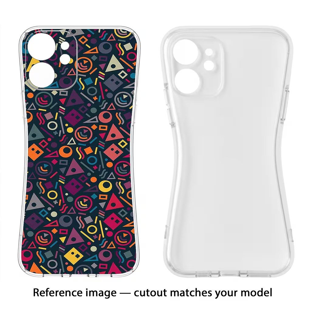 Geometric Abstract Mi A1 Soft Case Back Cover by Casekaro
