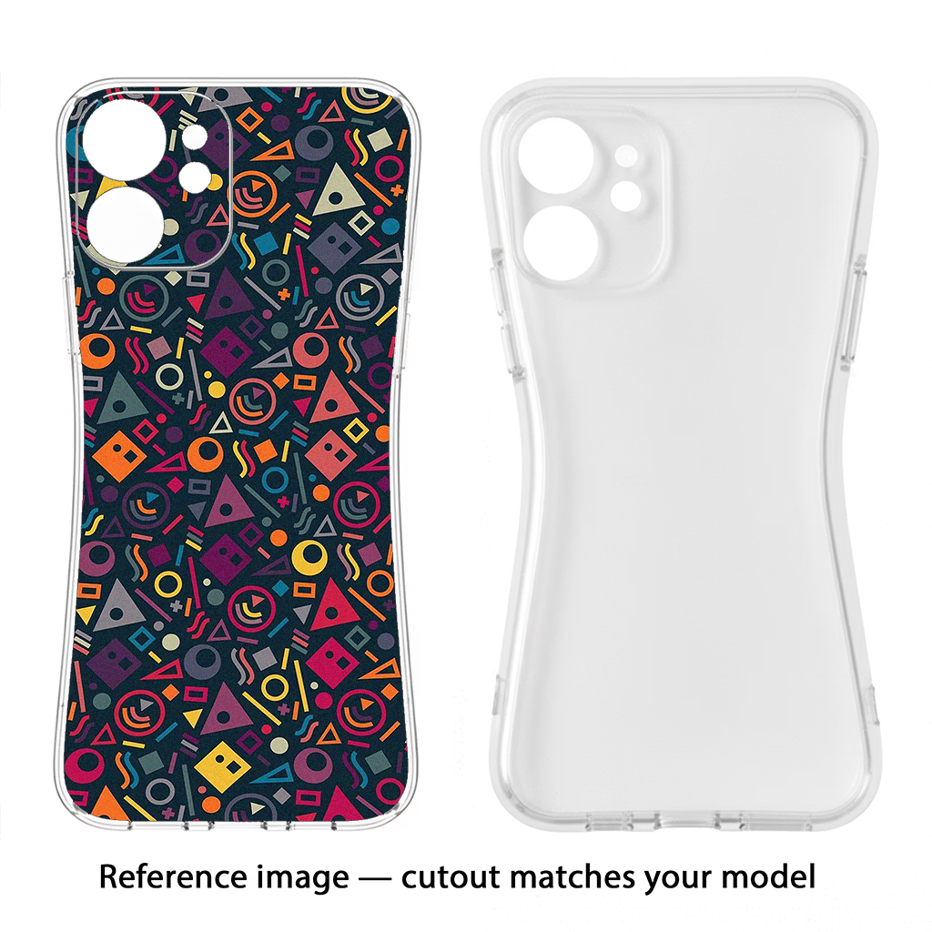 Geometric Abstract Samsung S24 FE 5G Soft Case Back Cover by Casekaro