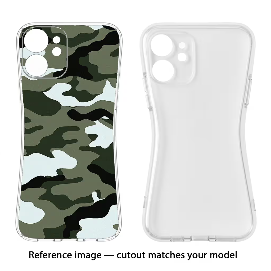 Camouflage iPhone 7/7s Soft Case Back Cover by Casekaro
