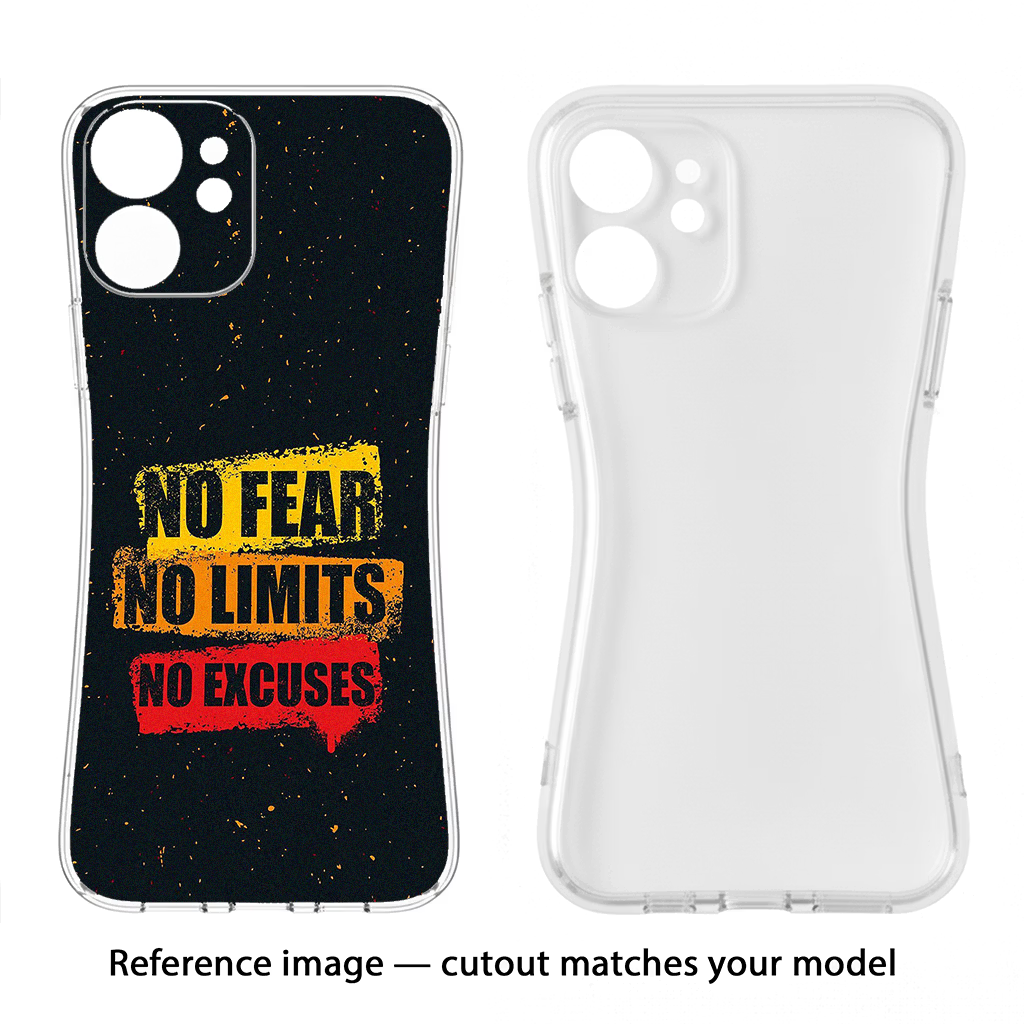 No Fear No Limits No Excuse CMF by Nothing Phone 1 Soft Case Back Cover by Casekaro