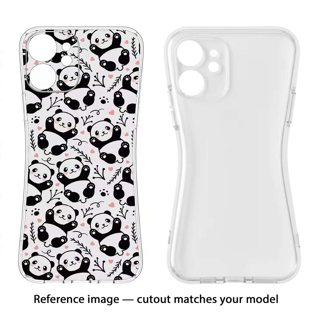 Cute Panda Samsung A56 5G Soft Case Back Cover by Casekaro