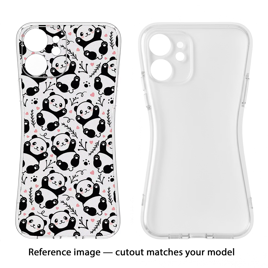 Cute Panda CMF by Nothing Phone 1 Soft Case Back Cover by Casekaro