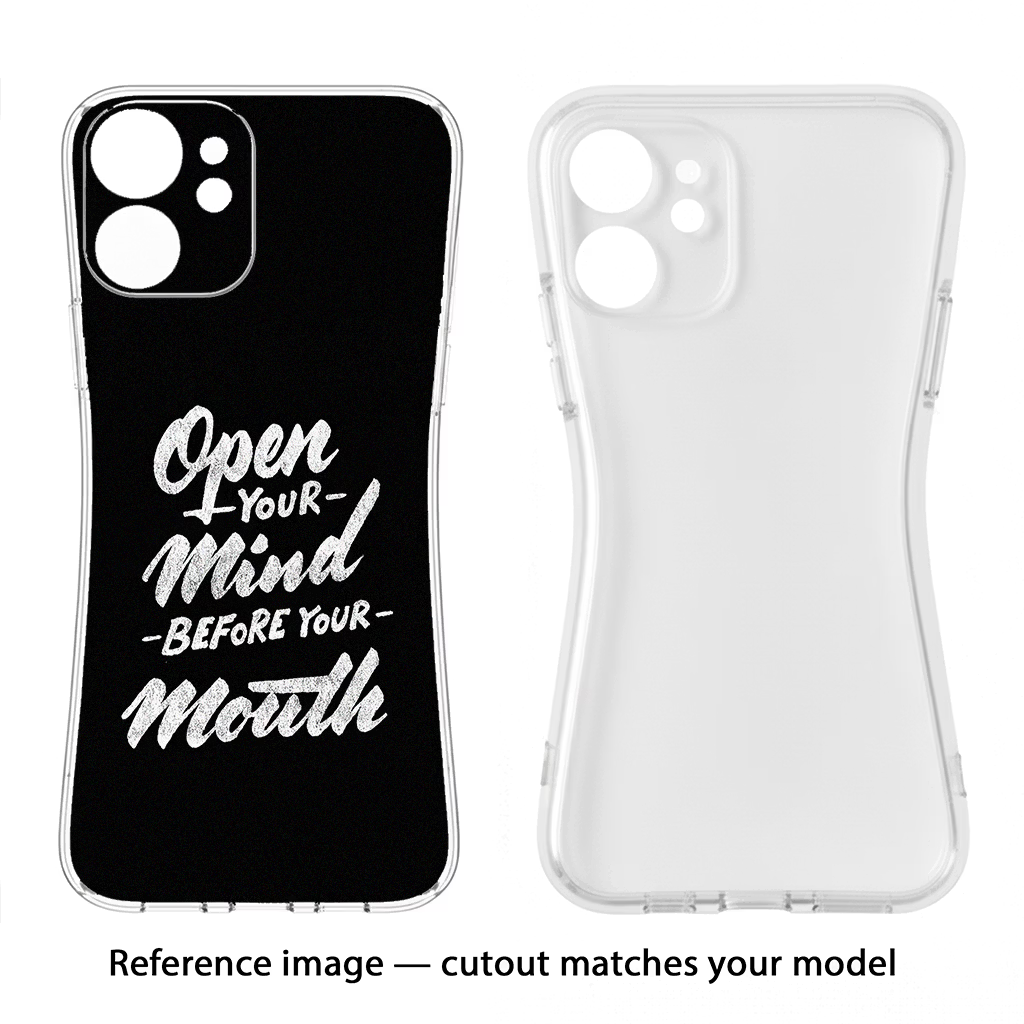 Open Your Mind Before Your Mouth Samsung S24 FE 5G Soft Case Back Cover by Casekaro