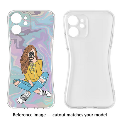 Selfie Girl Realme 14 Pro Plus 5G Soft Case Back Cover by Casekaro