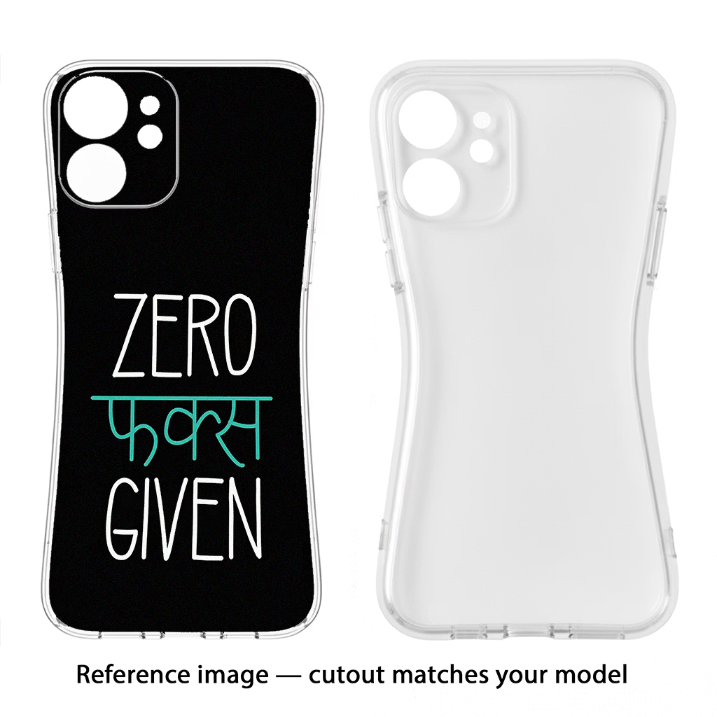 Zero Fucks Given iPhone 16 Soft Case Back Cover by Casekaro