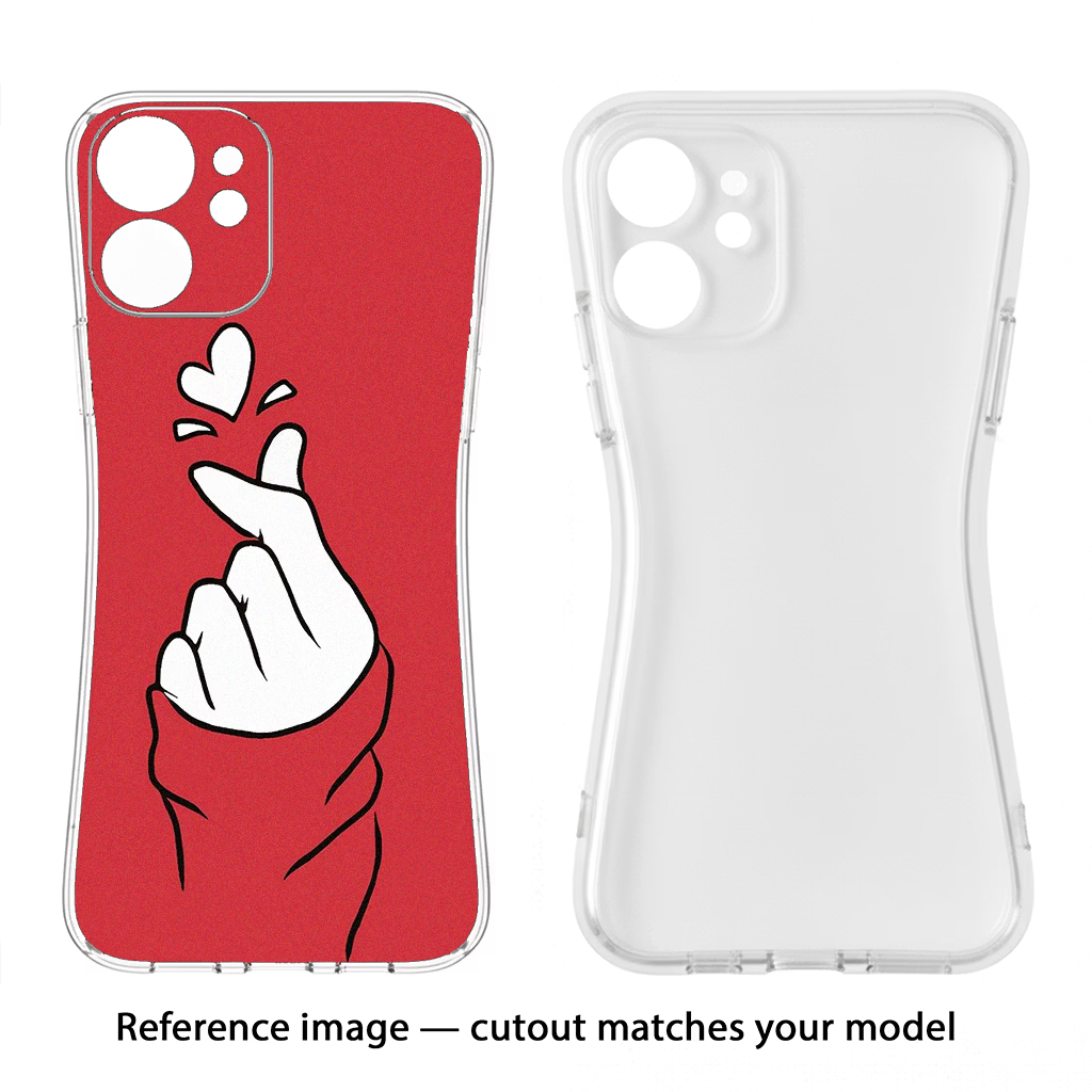 Korean Love Sign CMF by Nothing Phone 1 Soft Case Back Cover by Casekaro