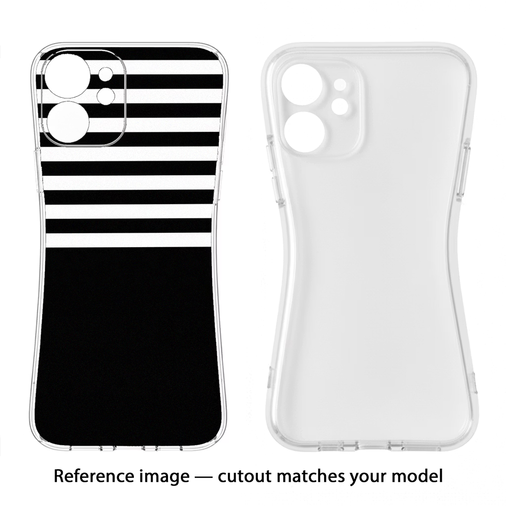 Black and White Print CMF by Nothing Phone 1 Soft Case Back Cover by Casekaro