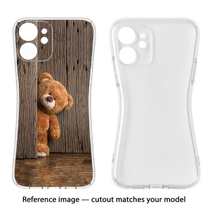 Teddy Wooden Realme 14 Pro Plus 5G Soft Case Back Cover by Casekaro