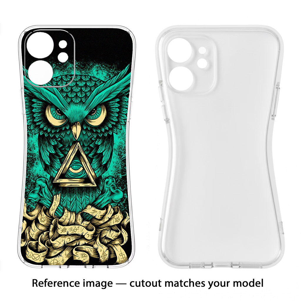 Green Owl Samsung S24 FE 5G Soft Case Back Cover by Casekaro