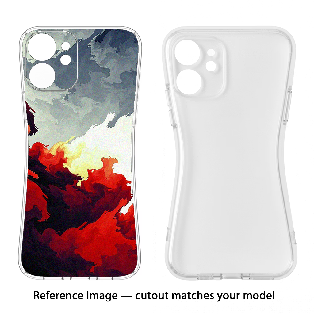 Fire Cloud Samsung S24 FE 5G Soft Case Back Cover by Casekaro