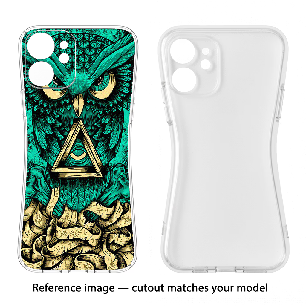 Green Owl Samsung S24 FE 5G Soft Case Back Cover by Casekaro