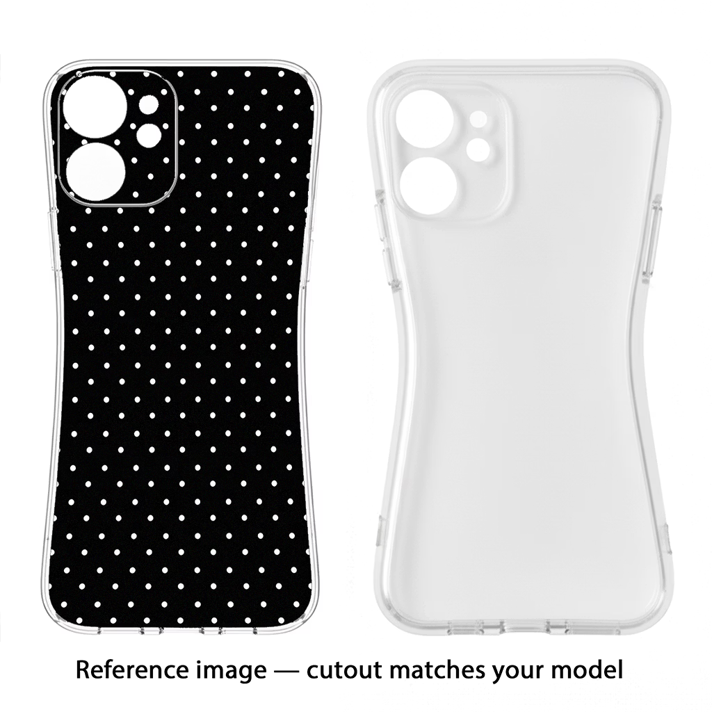 White Dots Samsung S24 FE 5G Soft Case Back Cover by Casekaro