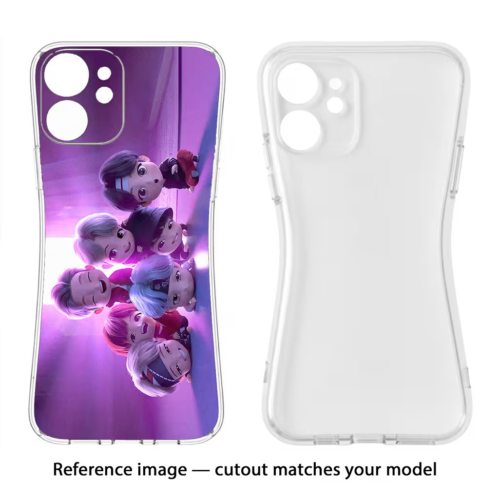 BTS Chibi Samsung A56 5G Soft Case Back Cover by Casekaro