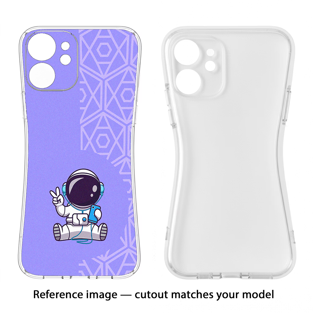 Cute Astronaut Chilling Samsung S24 FE 5G Soft Case Back Cover by Casekaro