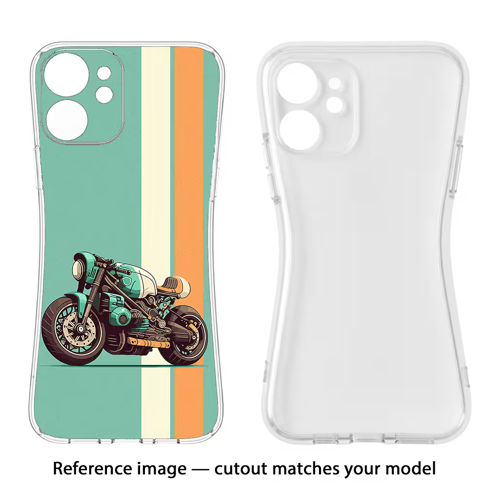 Striped Moto Drift Samsung A56 5G Soft Case Back Cover by Casekaro
