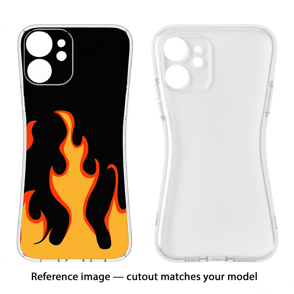 Fired Up – Black CMF by Nothing Phone 1 Soft Case Back Cover by Casekaro